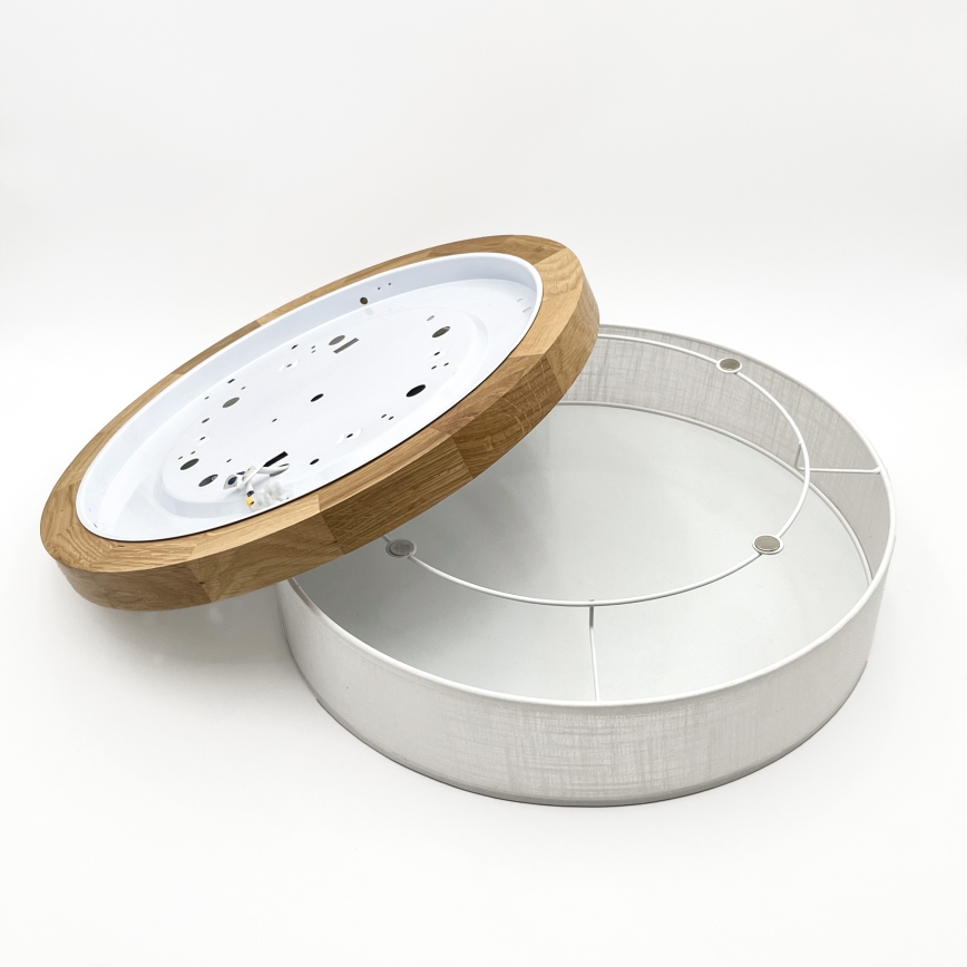 Brilagi - LED-Deckenleuchte BELLADONNA LED/36W/230V Ø 50 cm weiß/Eiche