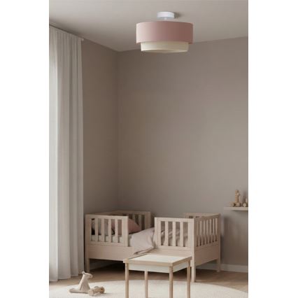 Brilagi - LED-Deckenleuchte BOHO BOBO 1xE27/60W/230V Ø 40 cm rosa/creme