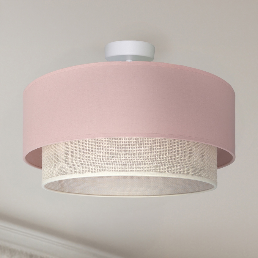 Brilagi - LED-Deckenleuchte BOHO BOBO 1xE27/60W/230V Ø 40 cm rosa/creme