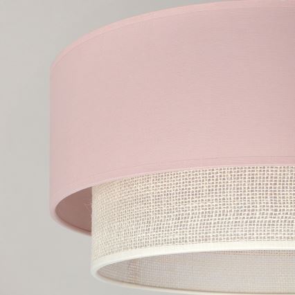 Brilagi - LED-Deckenleuchte BOHO BOBO 1xE27/60W/230V Ø 40 cm rosa/creme