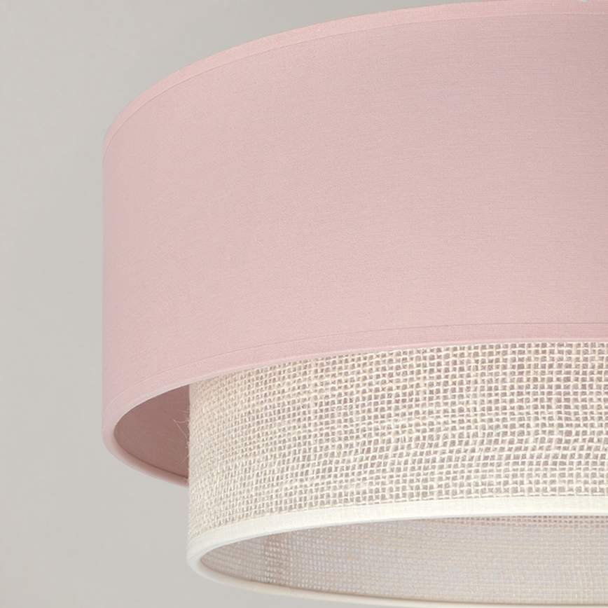Brilagi - LED-Deckenleuchte BOHO BOBO 1xE27/60W/230V Ø 40 cm rosa/creme