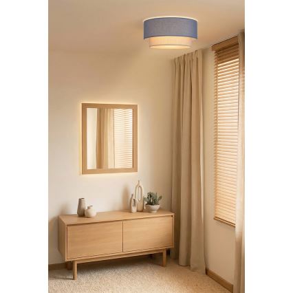 Brilagi - LED-Deckenleuchte BOHO ECO 1xE27/10W/230V Ø 40 cm blau/creme