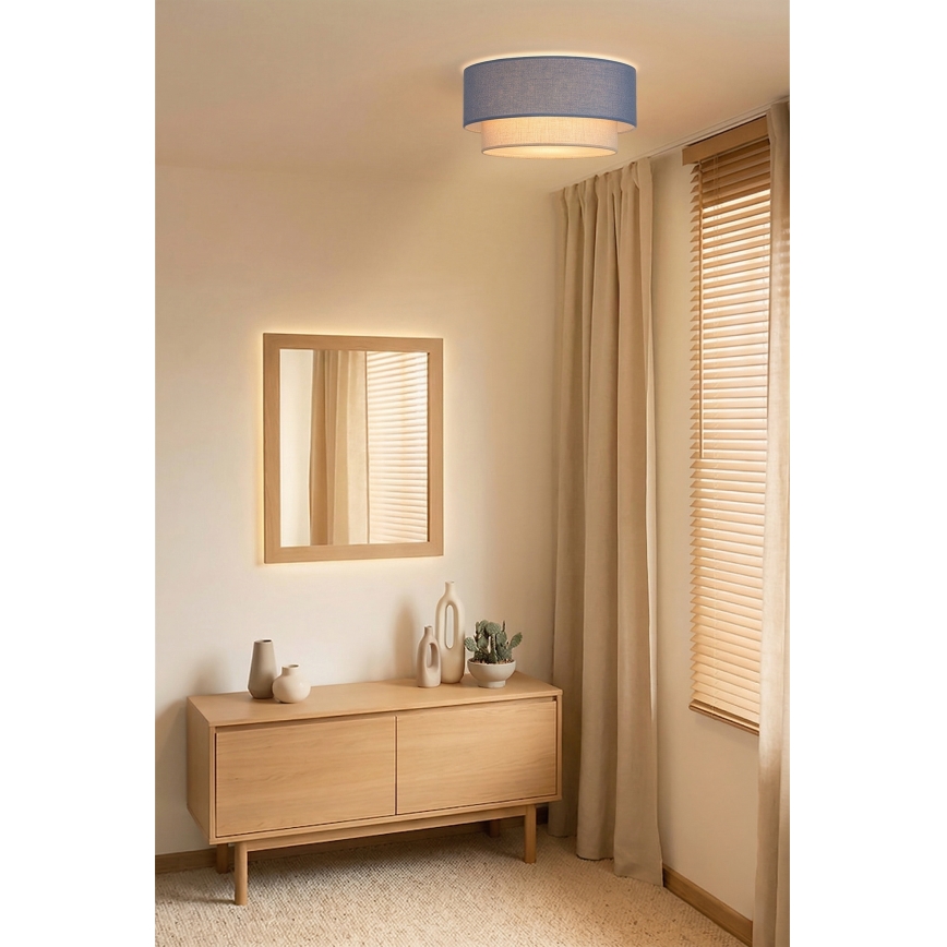 Brilagi - LED-Deckenleuchte BOHO ECO 1xE27/10W/230V Ø 40 cm blau/creme