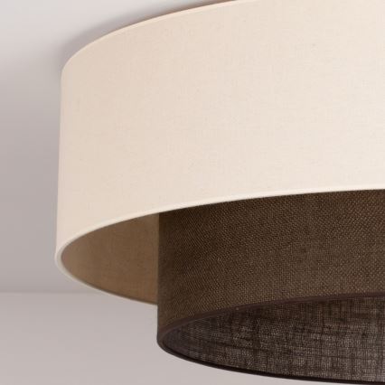 Brilagi - LED-Deckenleuchte BOHO-STIL 3xE27/15W/230V Ø 80 cm creme/braun