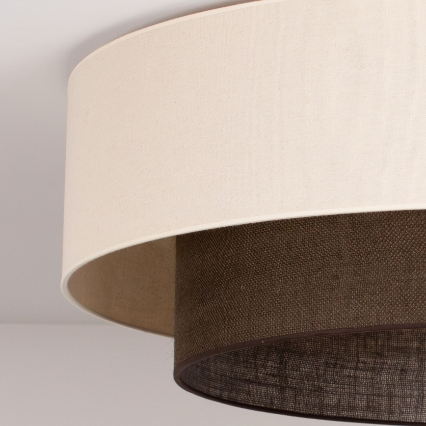 Brilagi - LED-Deckenleuchte BOHO-STIL 3xE27/15W/230V Ø 80 cm creme/braun