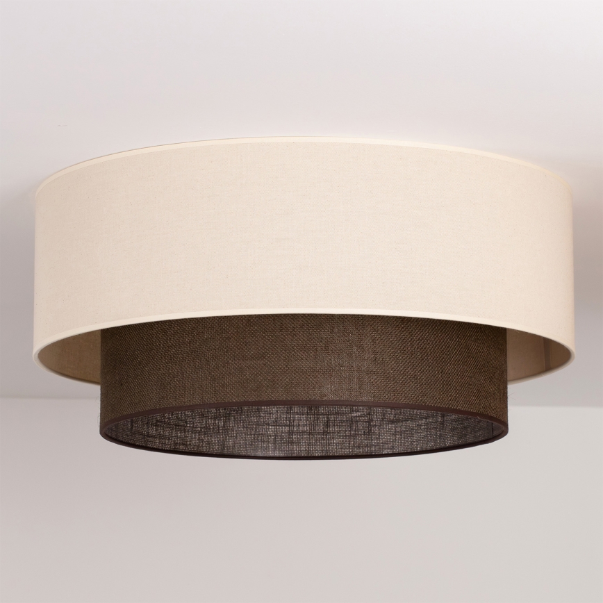 Brilagi - LED-Deckenleuchte BOHO STYLE 3xE27/15W/230V Ø 60 cm creme/braun