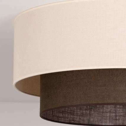 Brilagi - LED-Deckenleuchte BOHO STYLE 3xE27/15W/230V Ø 60 cm creme/braun