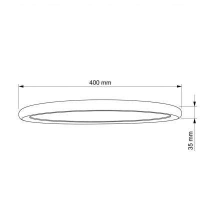 Brilagi - LED Deckenleuchte CARLOS LED/24W/230V Ø 40 cm weiß
