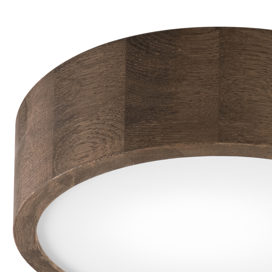 Brilagi - LED Deckenleuchte CARVALHO 1xE27/60W/230V Eiche d 27 cm