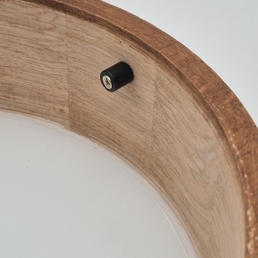 Brilagi - LED Deckenleuchte CARVALHO 1xE27/60W/230V Eiche-Kirsche Ø 27 cm