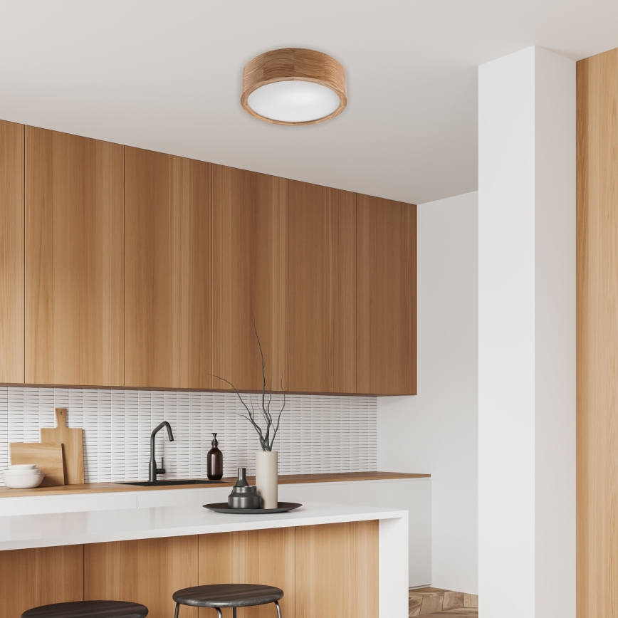 Brilagi - LED Deckenleuchte CARVALHO 1xE27/60W/230V Eiche Ø 27,5 cm