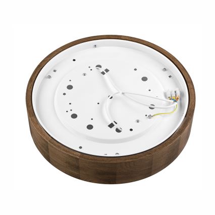 Brilagi - LED Deckenleuchte CARVALHO 2xE27/60W/230V Eiche d 37 cm