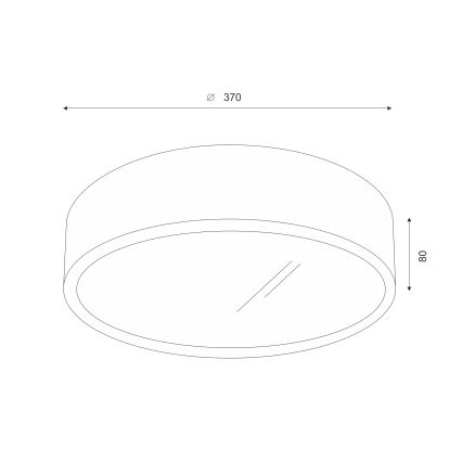 Brilagi - LED Deckenleuchte CARVALHO 2xE27/60W/230V Eiche Nussbaum Ø 37 cm
