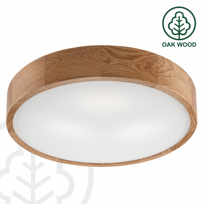 Brilagi - LED-Deckenleuchte CARVALHO 3xE27/60W/230V Eiche d 47,5 cm