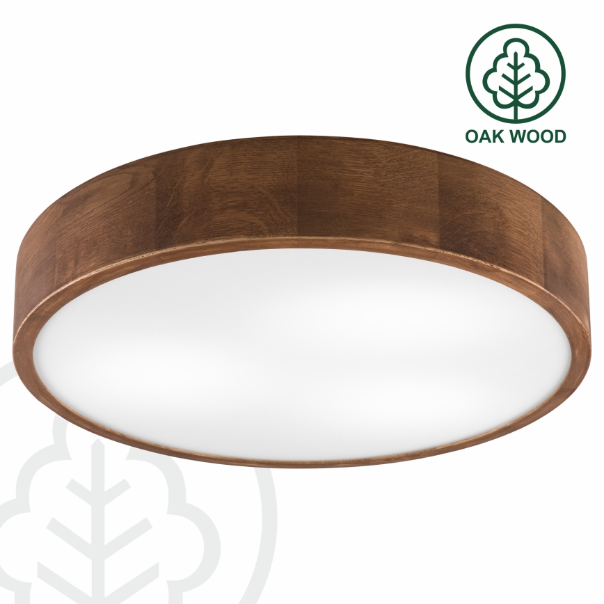 Brilagi - LED-Deckenleuchte CARVALHO 3xE27/60W/230V Eiche Kirsche d 47 cm
