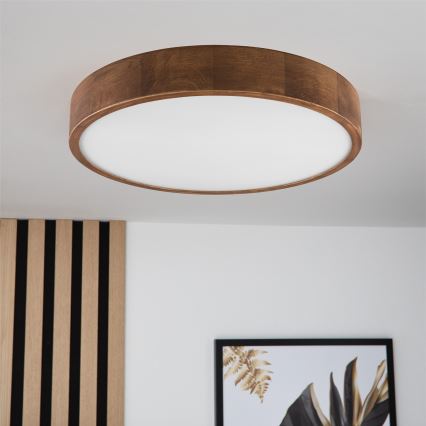 Brilagi - LED Deckenleuchte CARVALHO 3xE27/60W/230V Eiche-Kirsche Ø 47 cm