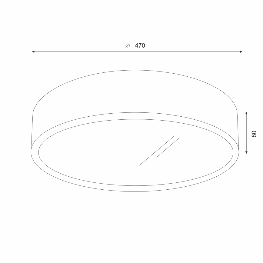 Brilagi - LED Deckenleuchte CARVALHO 3xE27/60W/230V Eiche Nussbaum Ø 47 cm