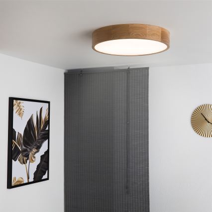 Brilagi - LED-Deckenleuchte CARVALHO LED/36W/230V Eiche Ø 47,5 cm