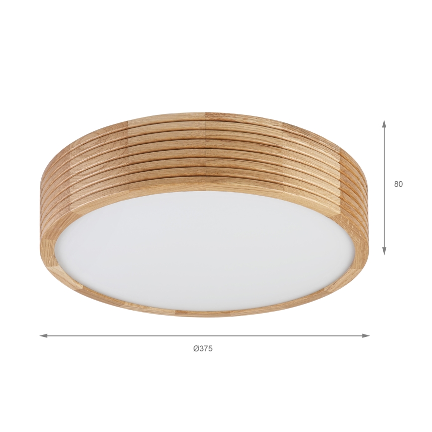 Brilagi - LED-Deckenleuchte CARVALHO MODERN 2xE27/60W/230V Ø 37,5 cm Eiche