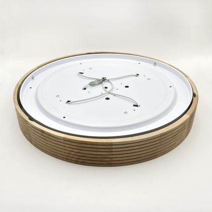Brilagi - LED Deckenleuchte CARVALHO MODERN 4xE27/60W/230V Eiche Ø 57,5 cm