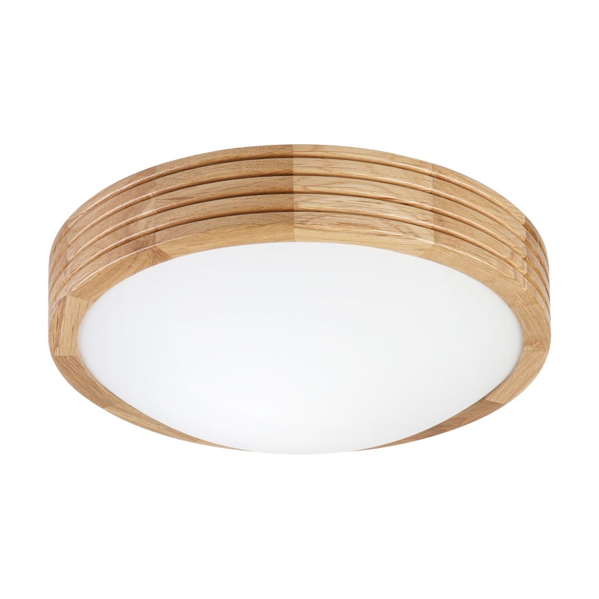 BRILAGI - LED-Deckenleuchte CARVALHO MODERN SLIM 1xE27/60W/230V Ø 27,5 cm Eiche