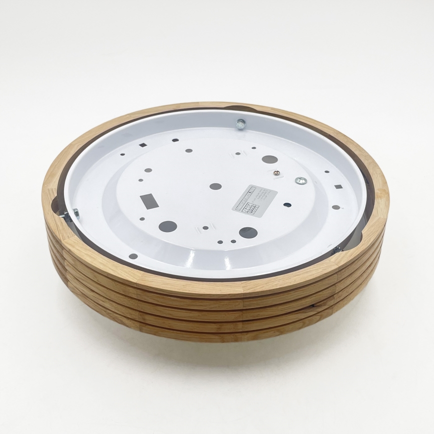 BRILAGI - LED-Deckenleuchte CARVALHO MODERN SLIM 1xE27/60W/230V Ø 27,5 cm Eiche