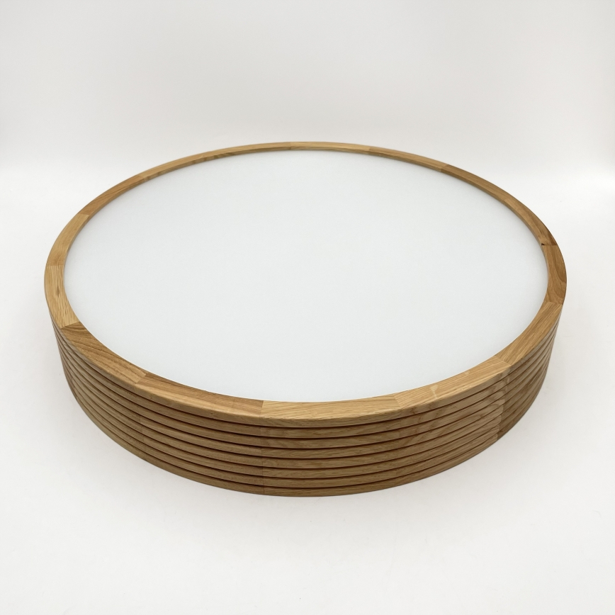BRILAGI - LED-Deckenleuchte CARVALHO MODERN SLIM 3xE27/60W/230V Ø 47,5 cm Eiche