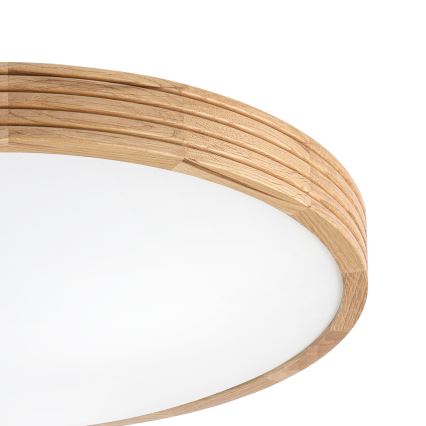 BRILAGI - LED-Deckenleuchte CARVALHO MODERN SLIM 3xE27/60W/230V Ø 47,5 cm Eiche