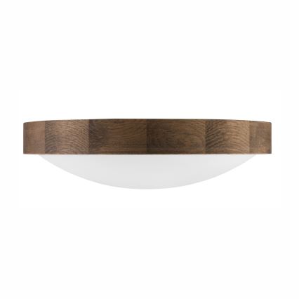 Brilagi - LED Deckenleuchte CARVALHO SLIM 2xE27/60W/230V Eiche d 37 cm