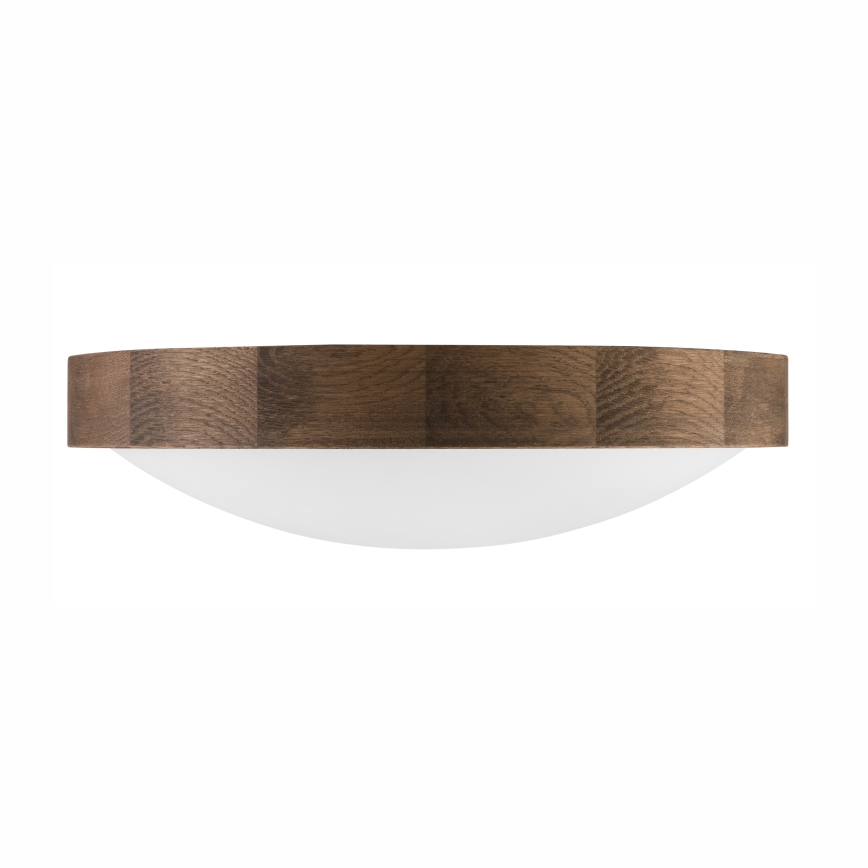 Brilagi - LED Deckenleuchte CARVALHO SLIM 2xE27/60W/230V Eiche d 37 cm
