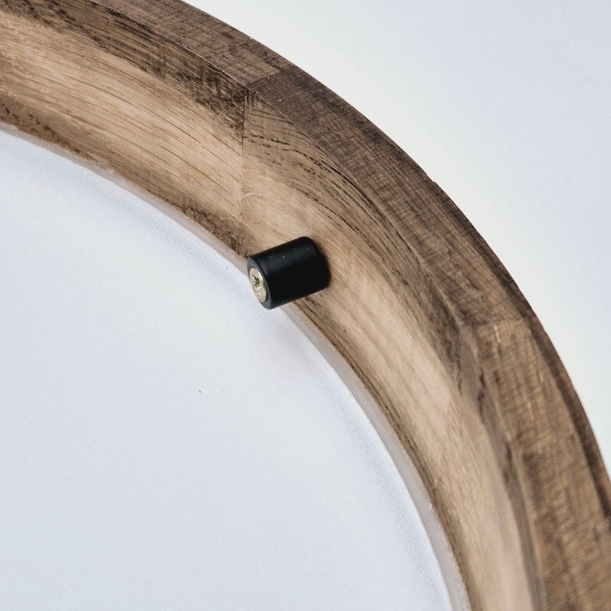 Brilagi - LED Deckenleuchte CARVALHO SLIM 2xE27/60W/230V Eiche Nussbaum Ø 37 cm