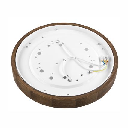 Brilagi - LED Deckenleuchte CARVALHO SLIM 2xE27/60W/230V Eiche Nussbaum Ø 37 cm