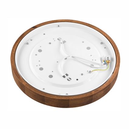 Brilagi - LED Deckenleuchte CARVALHO SLIM 2xE27/60W/230V Eiche-Kirsche Ø 37 cm