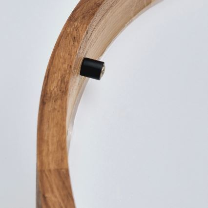 Brilagi - LED Deckenleuchte CARVALHO SLIM 3xE27/60W/230V Eiche-Kirsche Ø 47 cm