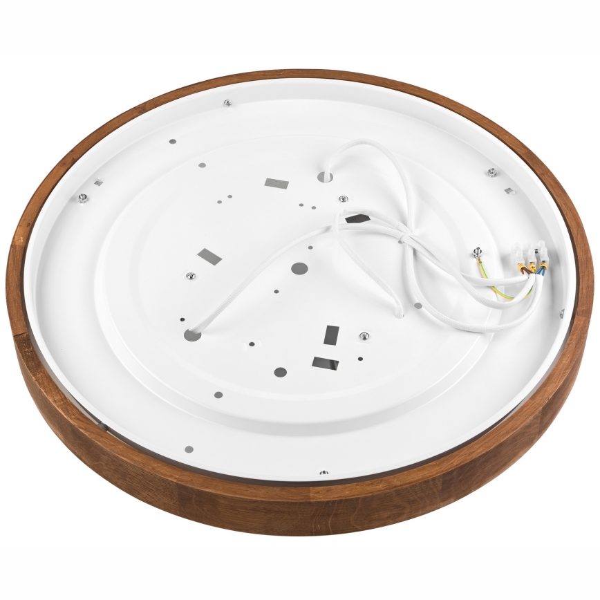 Brilagi - LED Deckenleuchte CARVALHO SLIM 3xE27/60W/230V Eiche-Kirsche Ø 47 cm