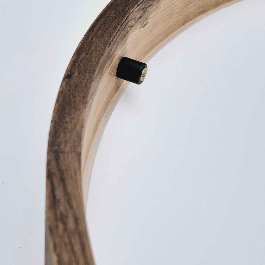 Brilagi - LED Deckenleuchte CARVALHO SLIM 3xE27/60W/230V Eiche Nussbaum Ø 47 cm