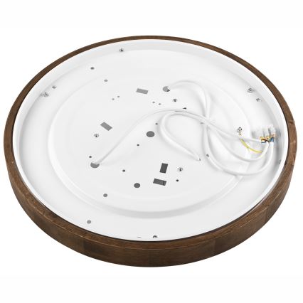 Brilagi - LED Deckenleuchte CARVALHO SLIM 3xE27/60W/230V Eiche Nussbaum Ø 47 cm