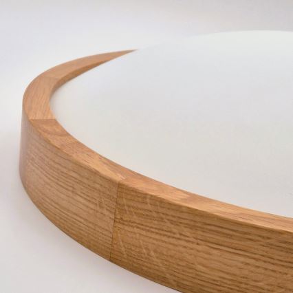 Brilagi - LED Deckenleuchte CARVALHO SLIM 3xE27/60W/230V Eiche Ø 47 cm