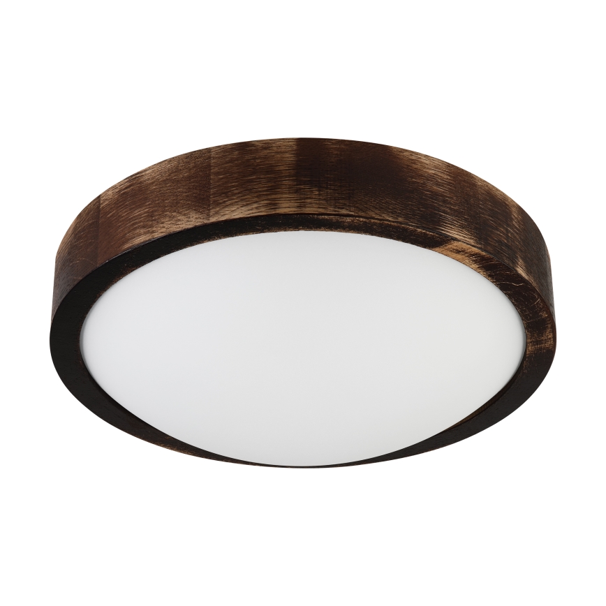 Brilagi - LED-Deckenleuchte CARVALHO SLIM SMOKEY LED/20W/230V Eiche Ø 27,5 cm