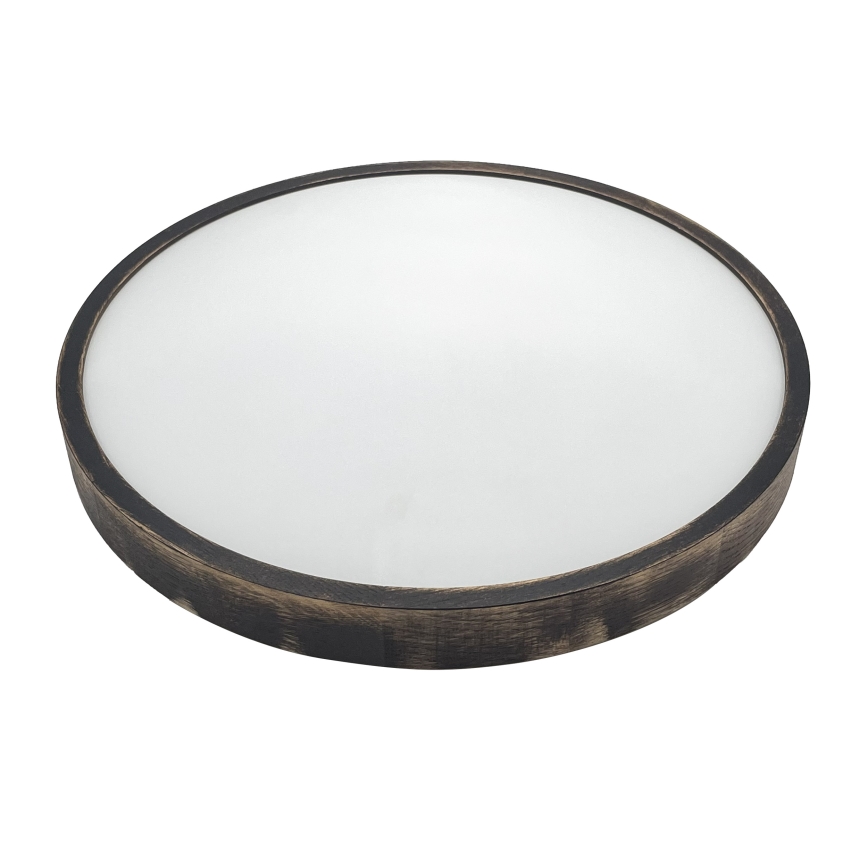 Brilagi - LED-Deckenleuchte CARVALHO SLIM SMOKEY LED/36W/230V Eiche Ø 47,5 cm