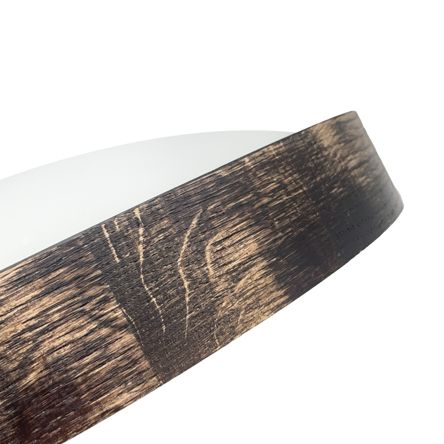 Brilagi - LED-Deckenleuchte CARVALHO SLIM SMOKEY LED/36W/230V Eiche Ø 47,5 cm