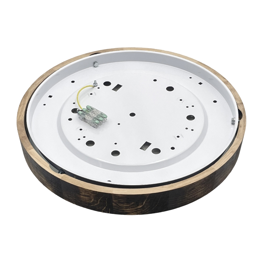 Brilagi - LED-Deckenleuchte CARVALHO SLIM SMOKEY LED/36W/230V Eiche Ø 47,5 cm