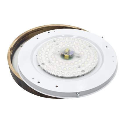 Brilagi - LED-Deckenleuchte CARVALHO SLIM SMOKEY LED/36W/230V Eiche Ø 47,5 cm