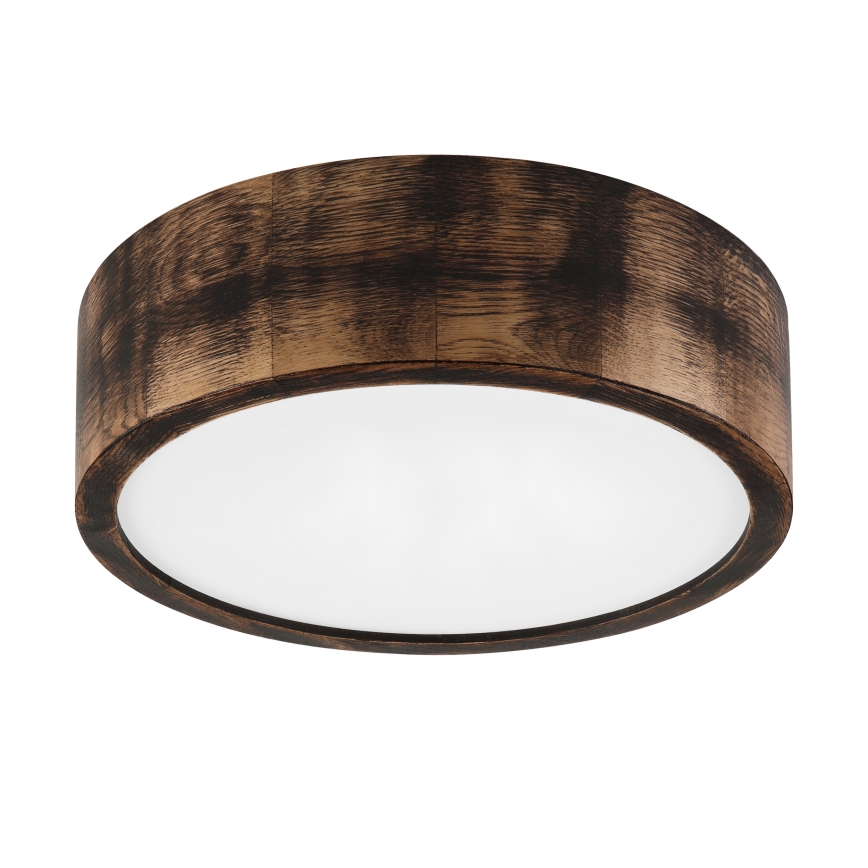 Brilagi - LED-Deckenleuchte CARVALHO SMOKEY LED/20W/230V Eiche Ø 27,5 cm