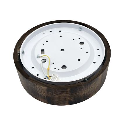 Brilagi - LED-Deckenleuchte CARVALHO SMOKEY LED/20W/230V Eiche Ø 27,5 cm