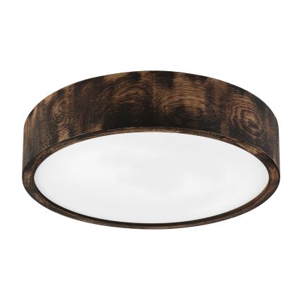 Brilagi - LED-Deckenleuchte CARVALHO SMOKEY LED/36 W/230 V Eiche Ø 37,5 cm