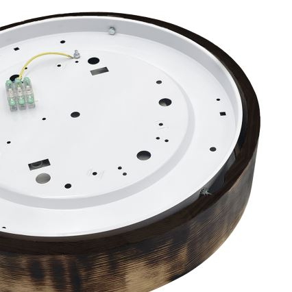 Brilagi - LED-Deckenleuchte CARVALHO SMOKEY LED/36 W/230 V Eiche Ø 37,5 cm