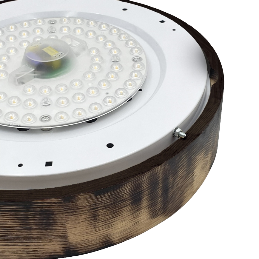 Brilagi - LED-Deckenleuchte CARVALHO SMOKEY LED/36 W/230 V Eiche Ø 37,5 cm