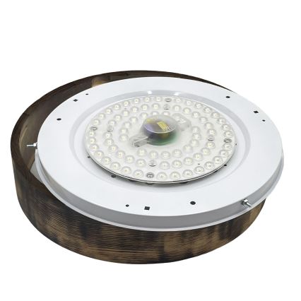 Brilagi - LED-Deckenleuchte CARVALHO SMOKEY LED/36 W/230 V Eiche Ø 37,5 cm