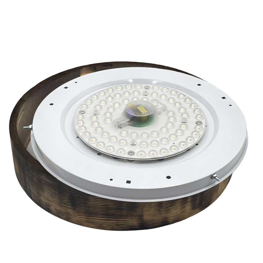 Brilagi - LED-Deckenleuchte CARVALHO SMOKEY LED/36 W/230 V Eiche Ø 37,5 cm